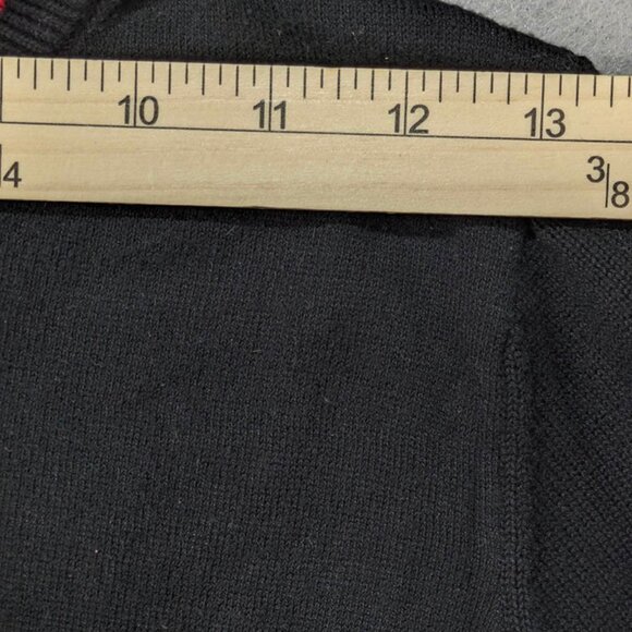 Hannah Andersson Sweater Girls 8 Black Argyle Preppy Old Money Academia School - Picture 4 of 10